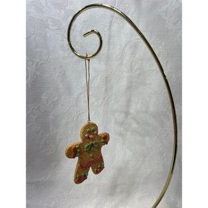 4 vintage Resin Gingerbread Ornaments dated 1997
